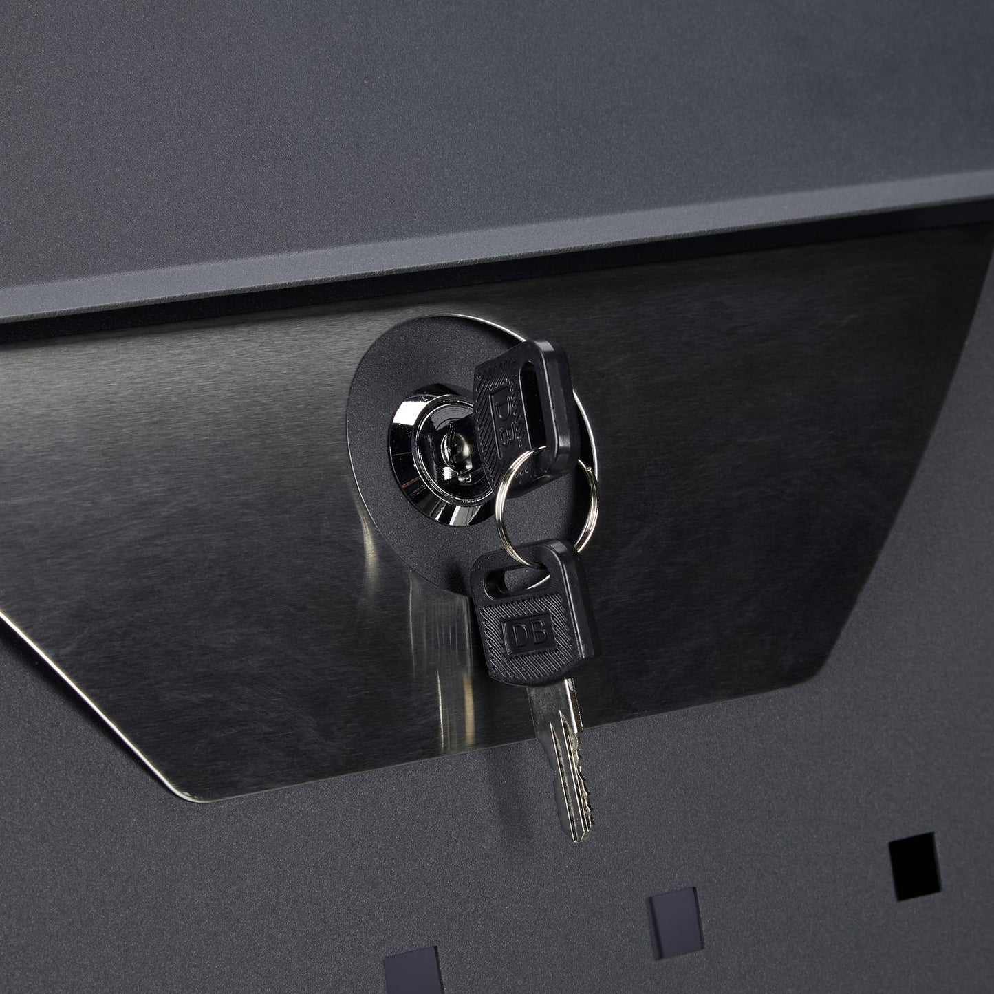 Letterbox with newspaper holder