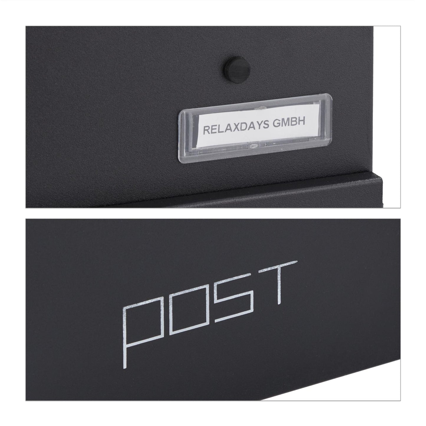 Letterbox with newspaper holder