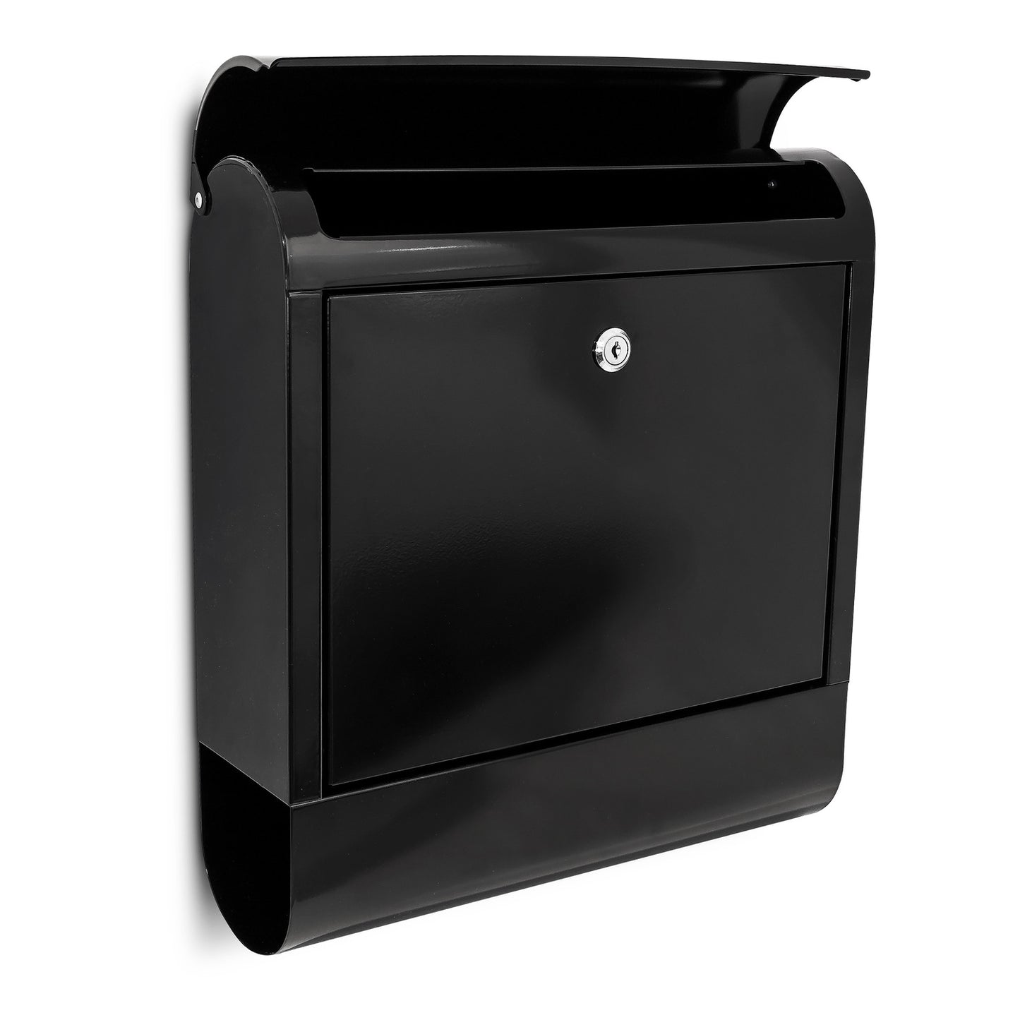 Letterbox with newspaper holder