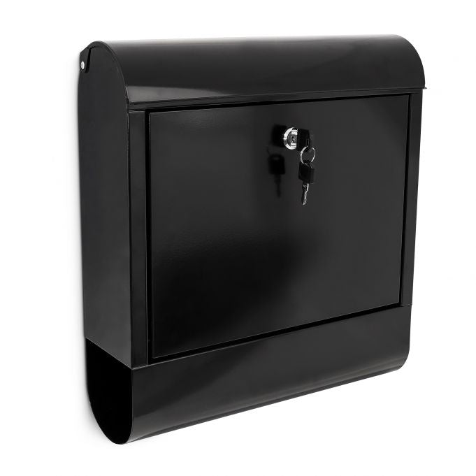 Letterbox with newspaper holder