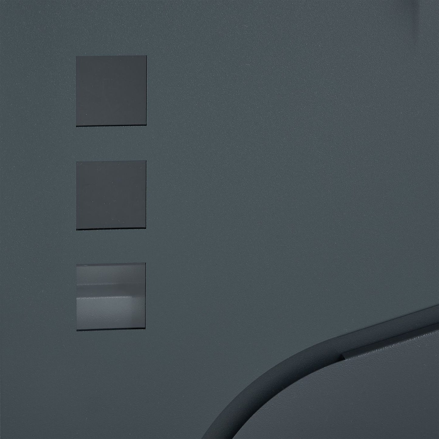 Letterbox with newspaper holder anthracite grey