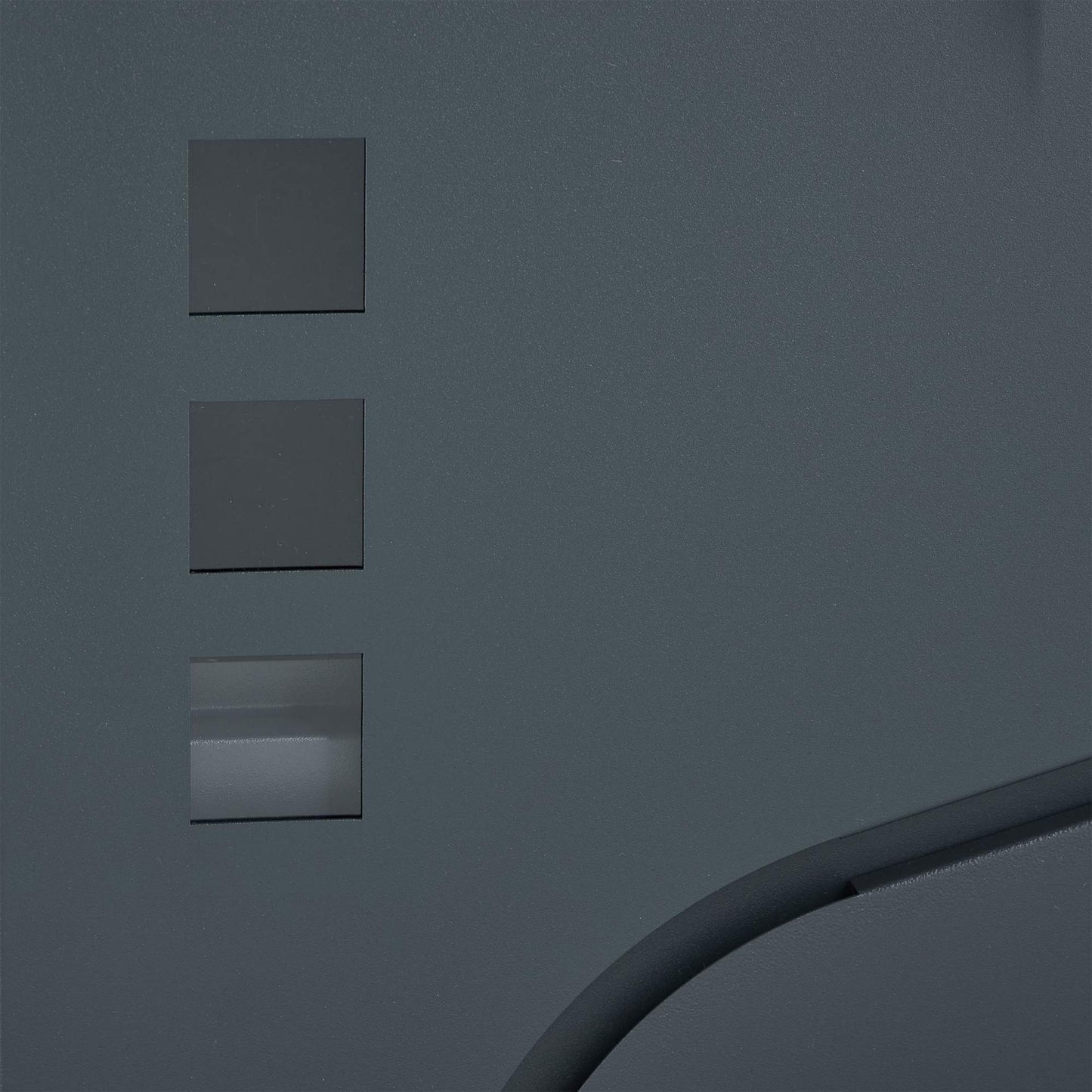 Letterbox with newspaper holder anthracite grey