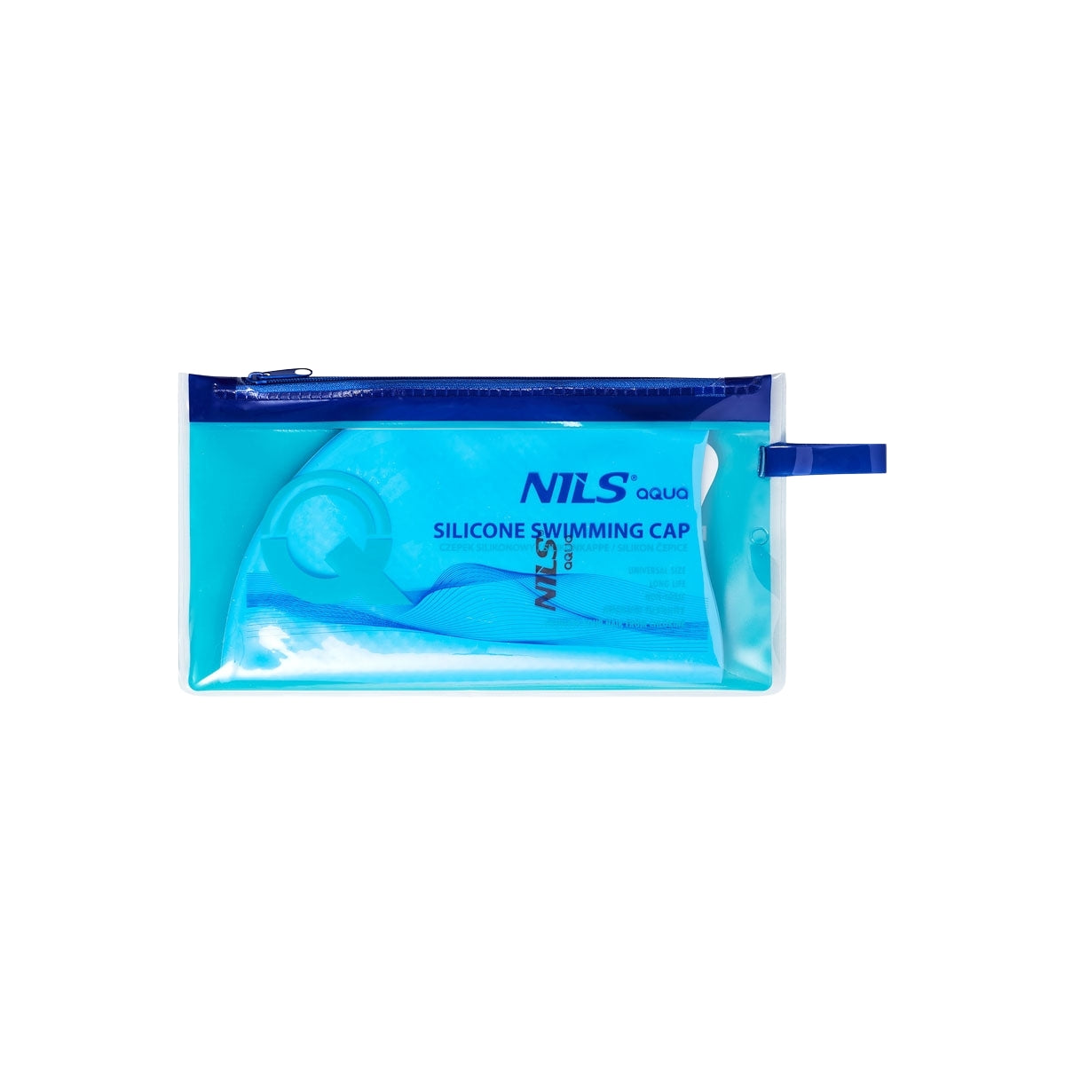 Light Blue Silicone Swimming Cap, Solid Color