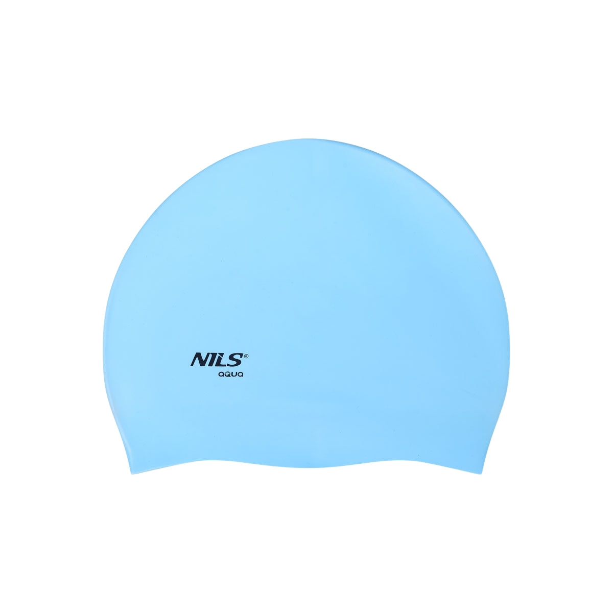 Light Blue Silicone Swimming Cap, Solid Color