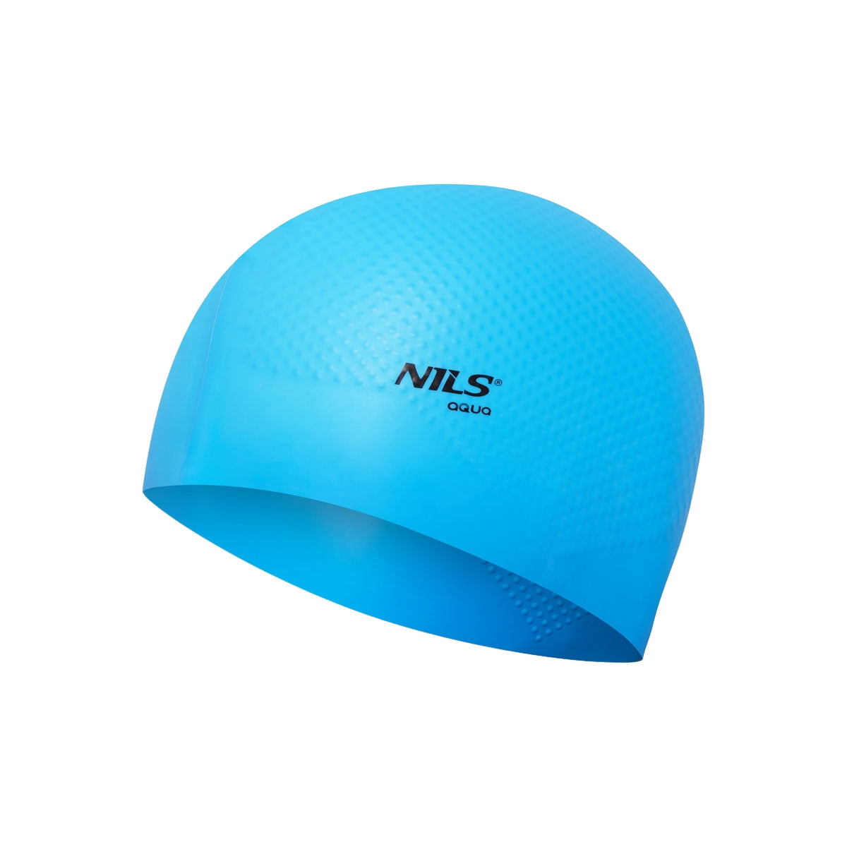 Light Blue Silicone Swimming Cap, Solid Color
