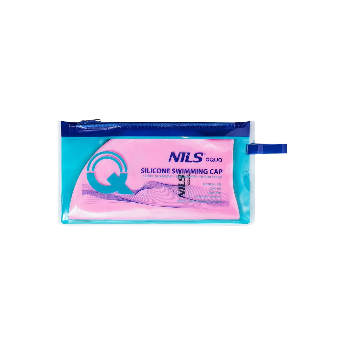 Light Pink Silicone Swimming Cap – Solid Color
