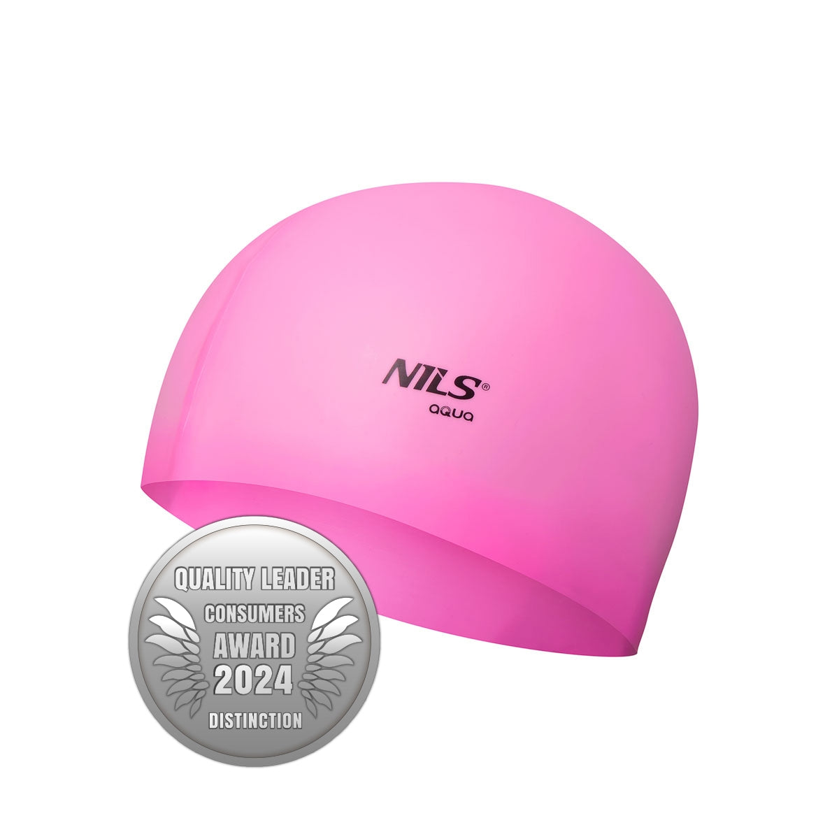 Light Pink Silicone Swimming Cap – Solid Color