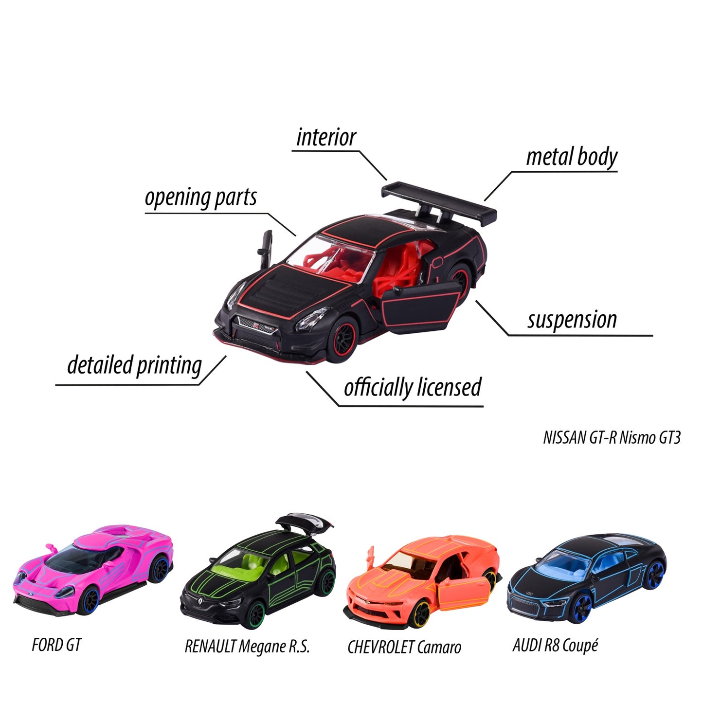 Light Racer 5-Pack Cars Gift Box