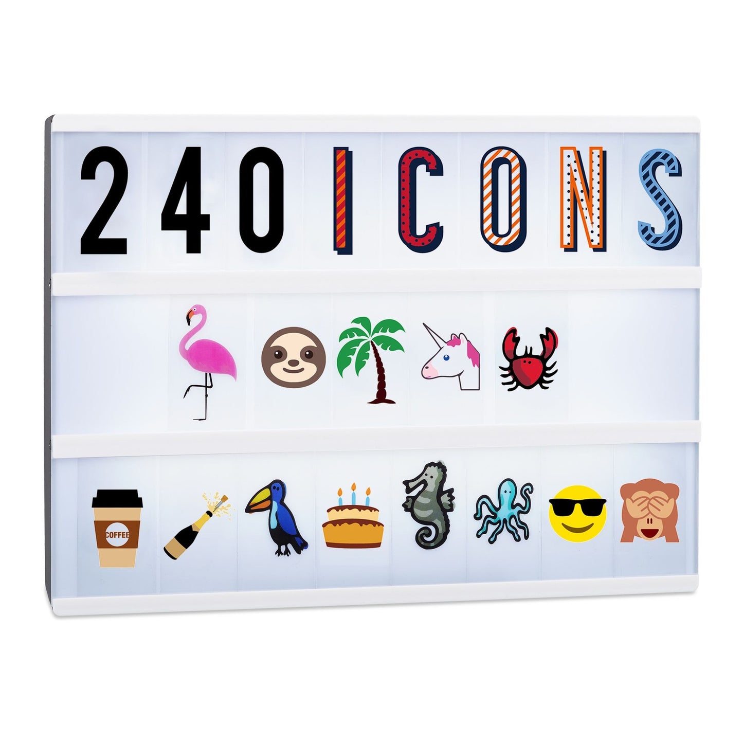 Lightbox extension set with 240 characters