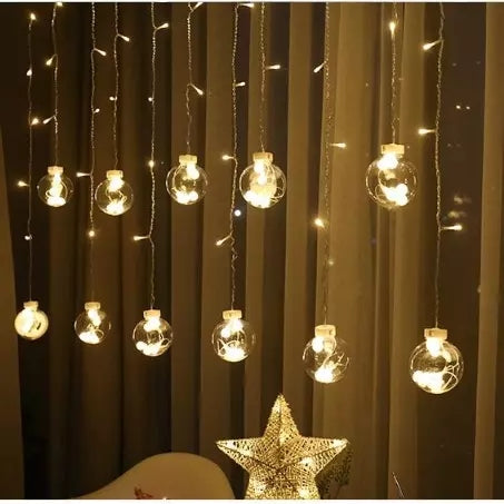Light curtain 108LED USB warm white KŚ19736