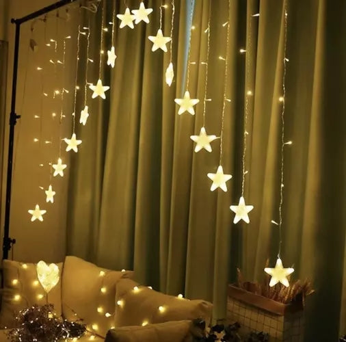 Light curtain 136LED USB warm white KŚ19738