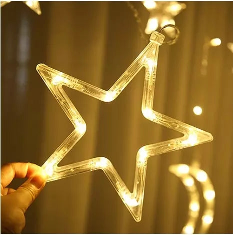 Light curtain 138 LED USB - warm white KŚ19758