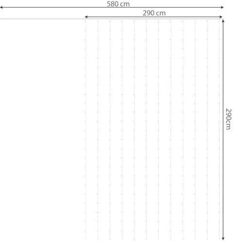 Light curtain 300 LED USB-cool white KŚ19766