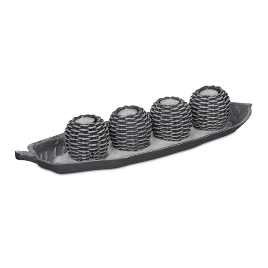 Light decoration with 4 tealight holders