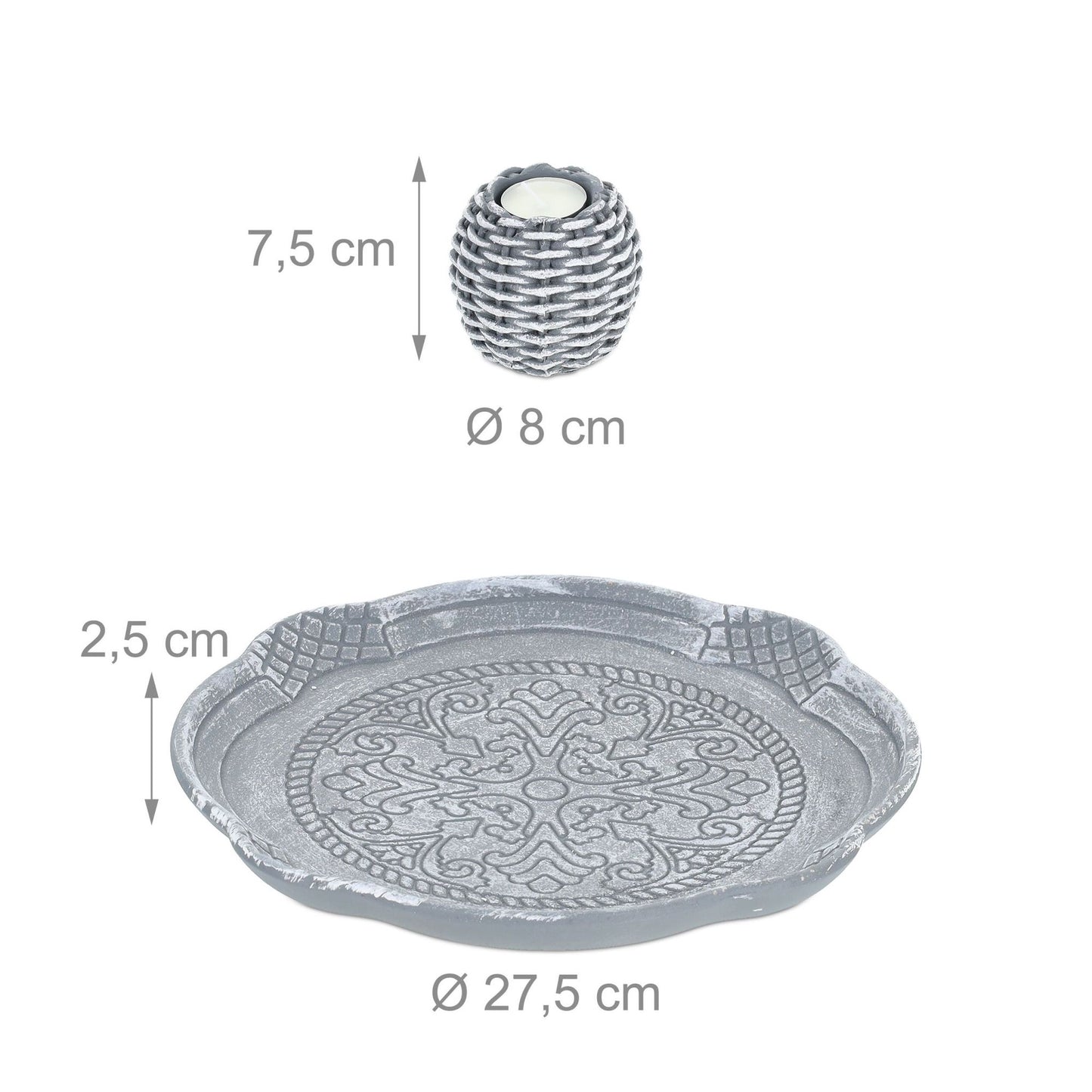 Light decoration with 4 tealight holders