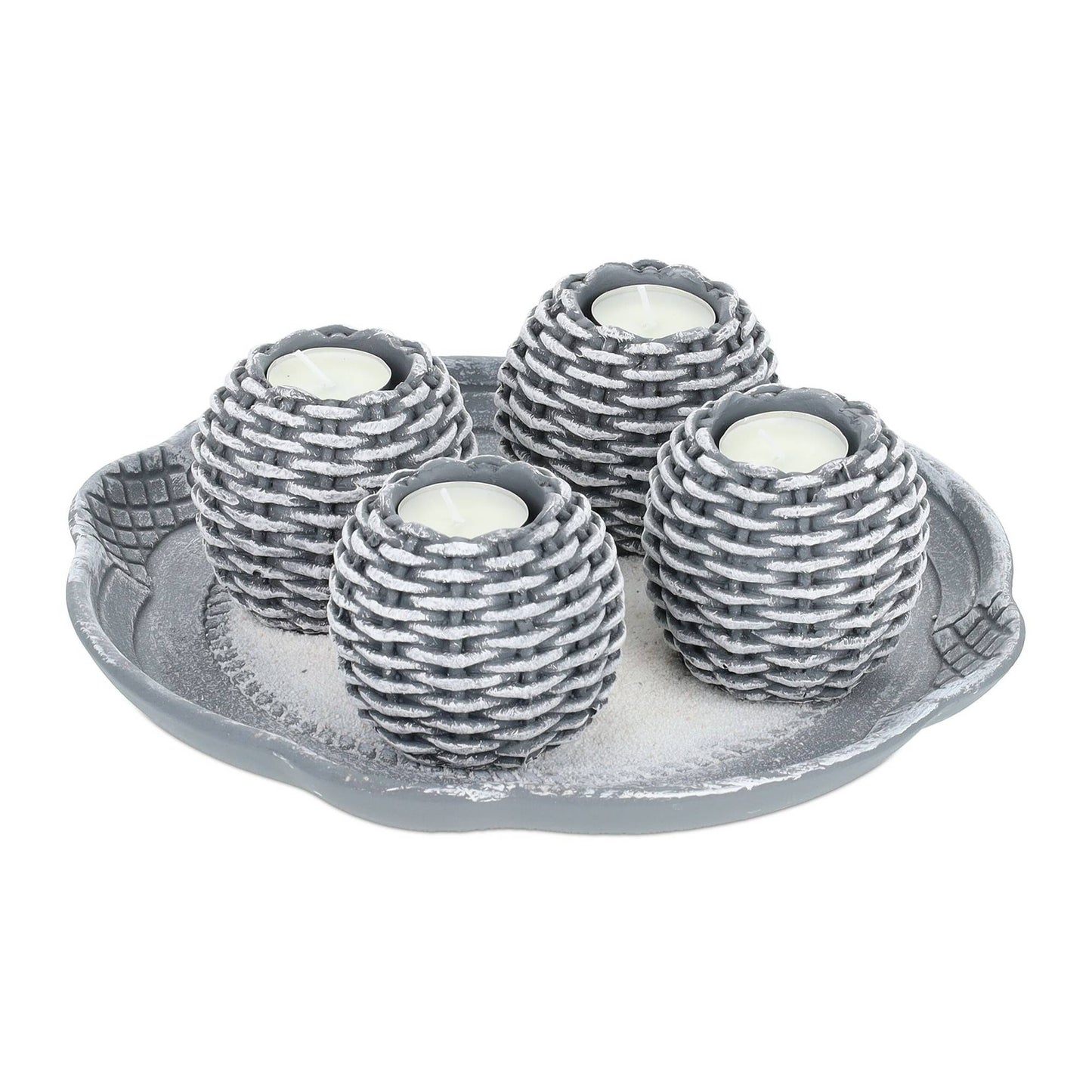Light decoration with 4 tealight holders