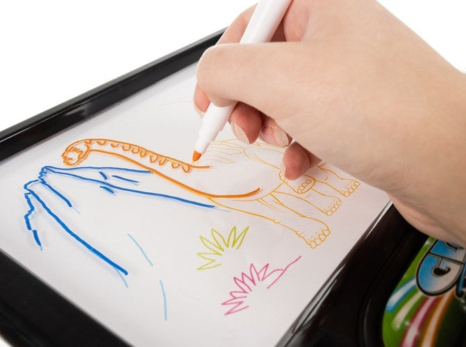 Light drawing board - dinosaurs