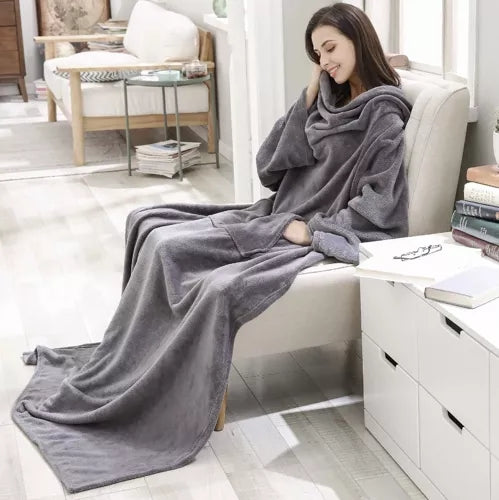 Light gray sweatshirt and bathrobe Ruhhy 22649