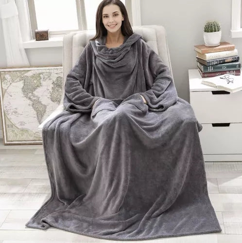 Light gray sweatshirt and bathrobe Ruhhy 22649