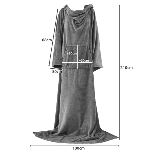 Light gray sweatshirt and bathrobe Ruhhy 22649
