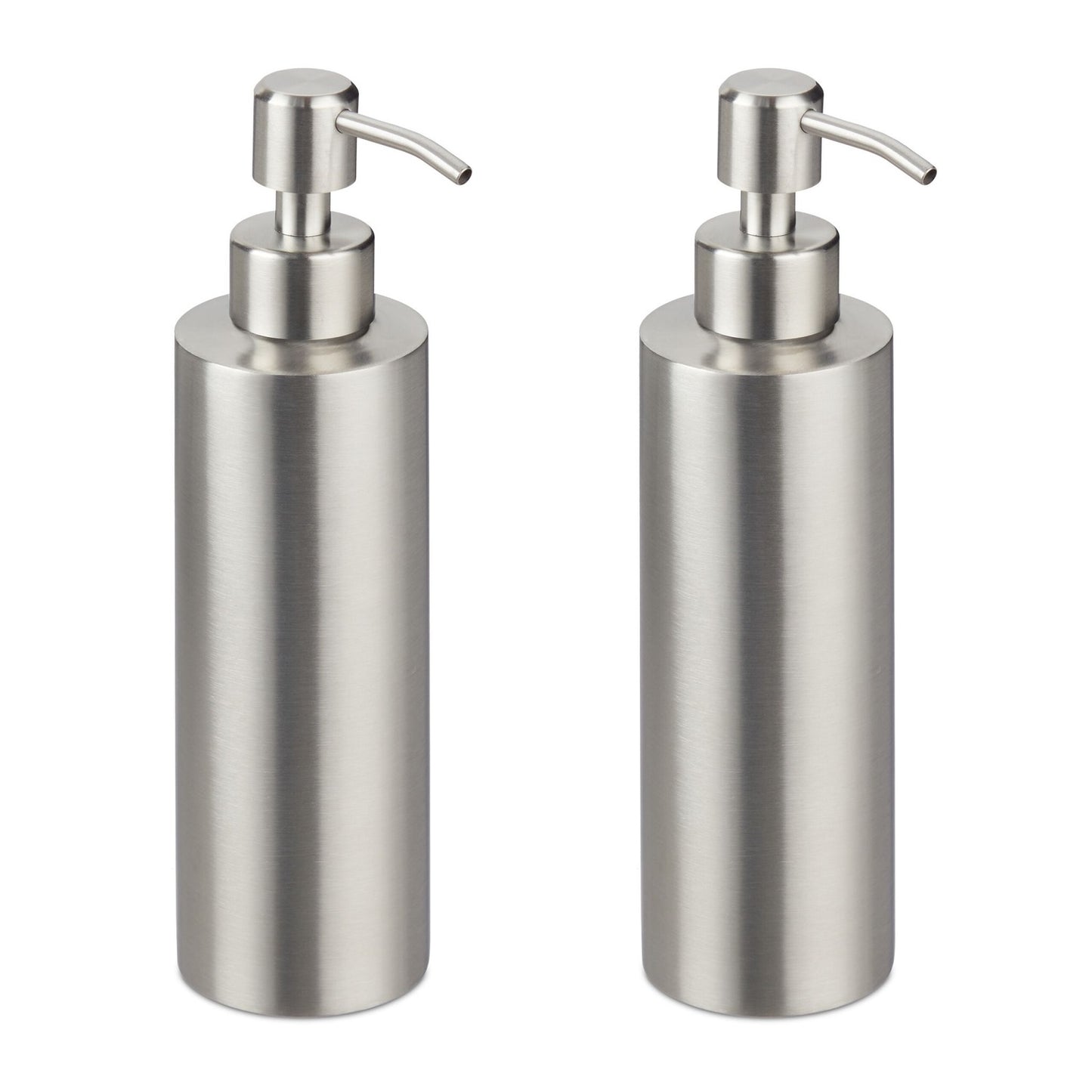 Liquid Soap Dispenser Set, Stainless Steel, 300ml