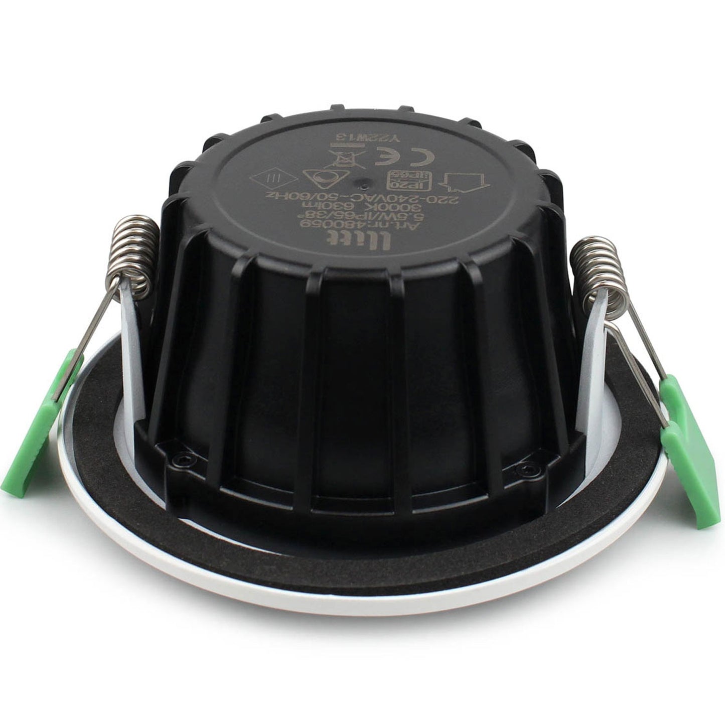 Lisa Dimmable Recessed downlight 3000K 600lm IP65 1-pack White