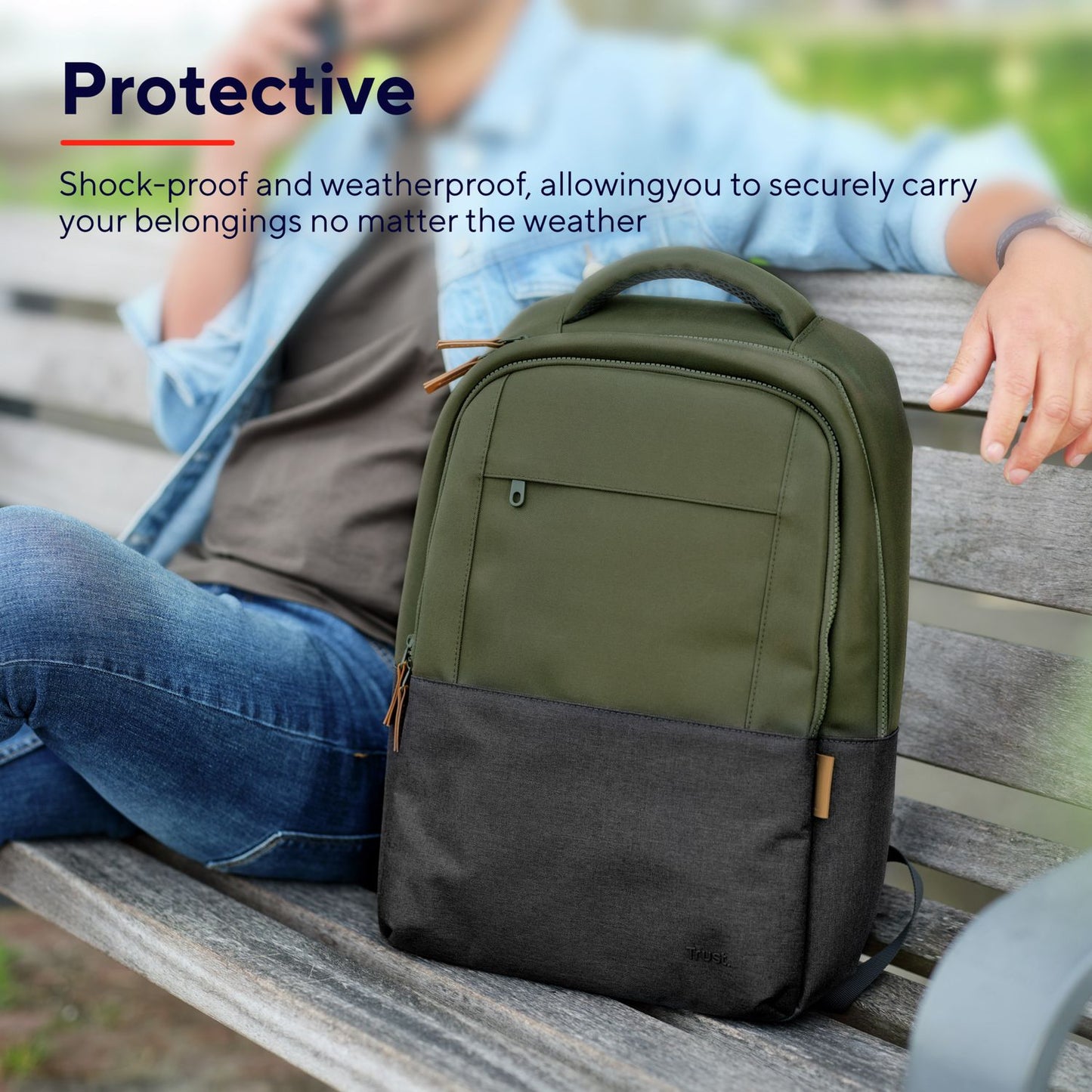 Lisboa Backpack for laptop 16" Green