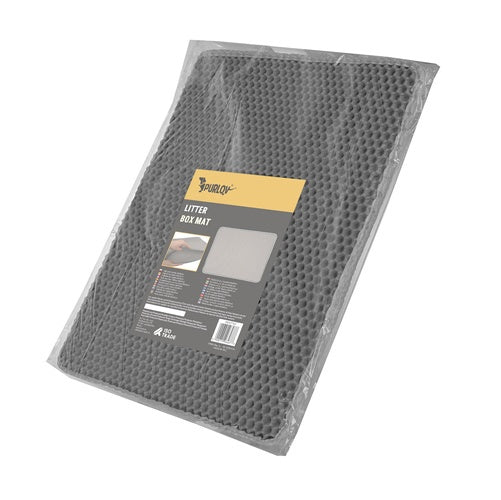 Litter box mat 60x45cm - gray Purlov