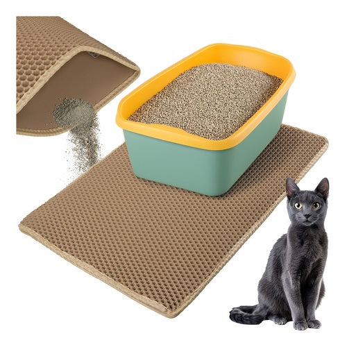 Litter box mat 75x55cm - beige Purlov