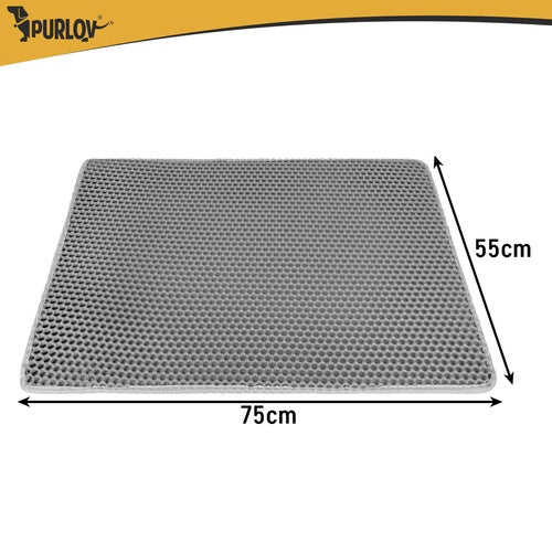 Litter box mat 75x55cm - gray Purlov