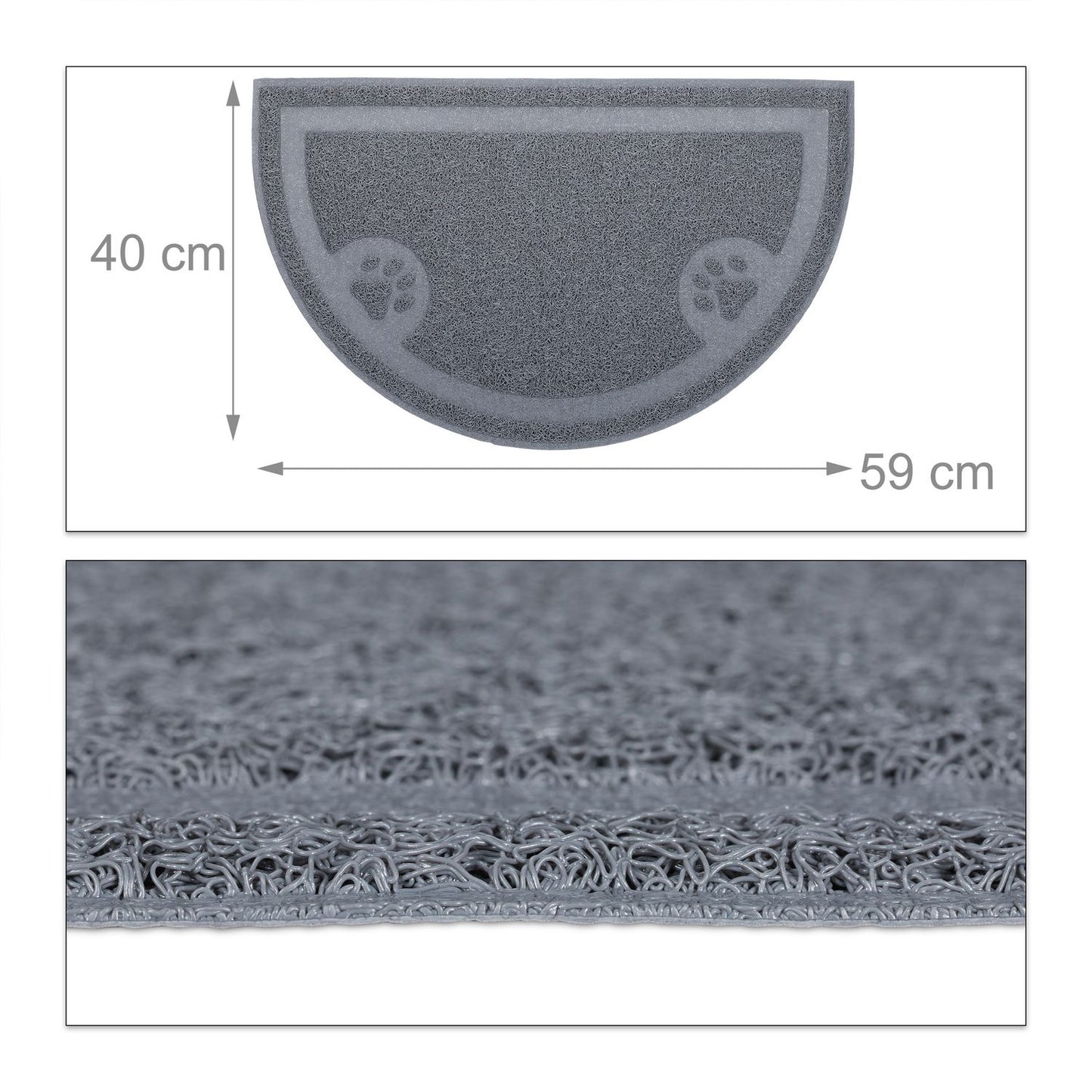 Litter box mat