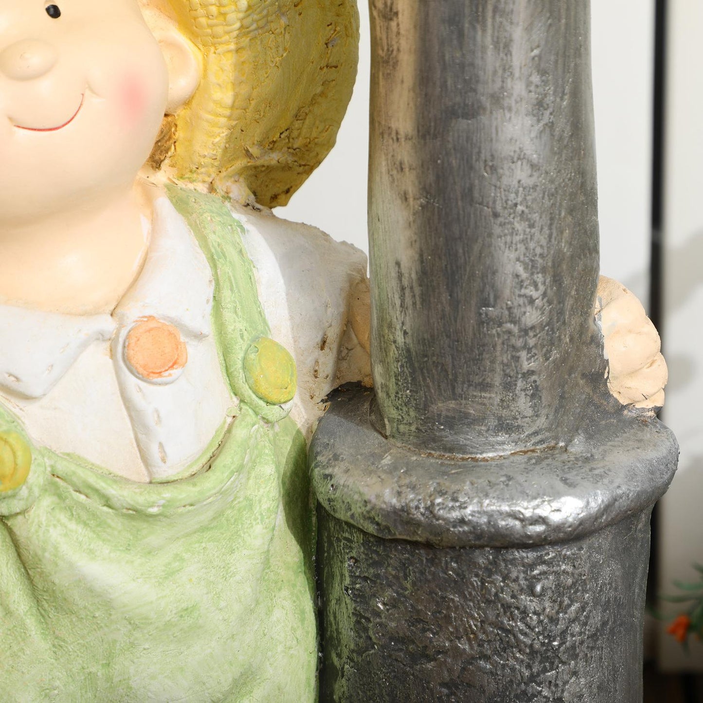 Little Boy Lantern Garden Ornament with Solar LED Light, 56cm