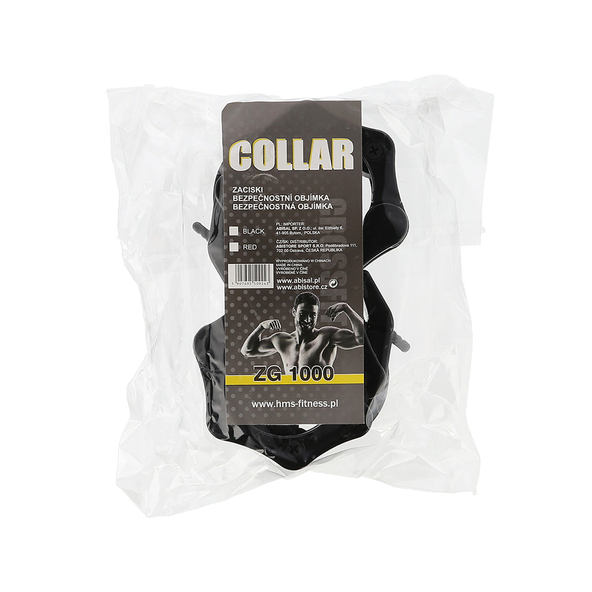 Lock Jaw Collars, Black, 2 Pcs
