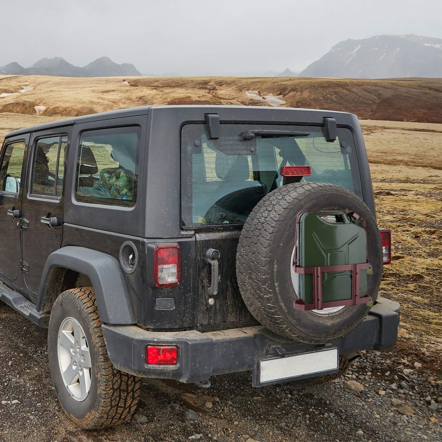 Lockable Iron Canister Holder for 10-20L Fuel