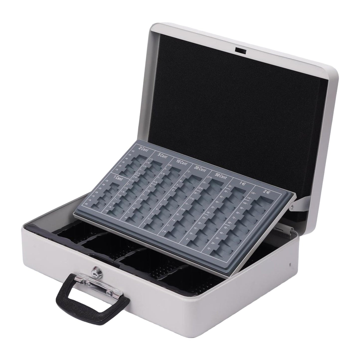 Lockable Iron Cash Box with Removable Insert