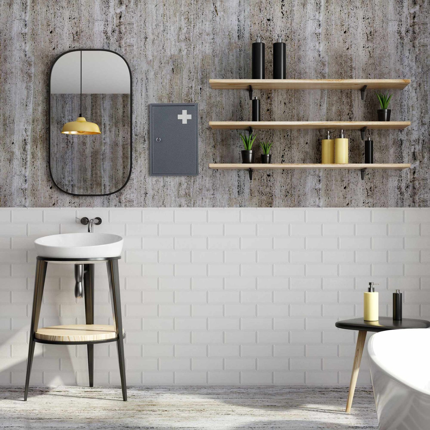 Lockable medicine cabinet