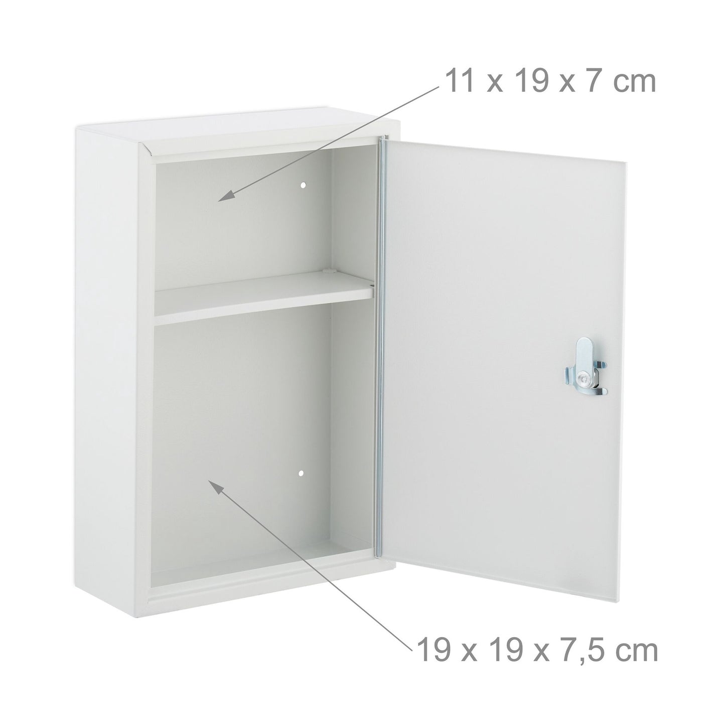 Lockable medicine cabinet