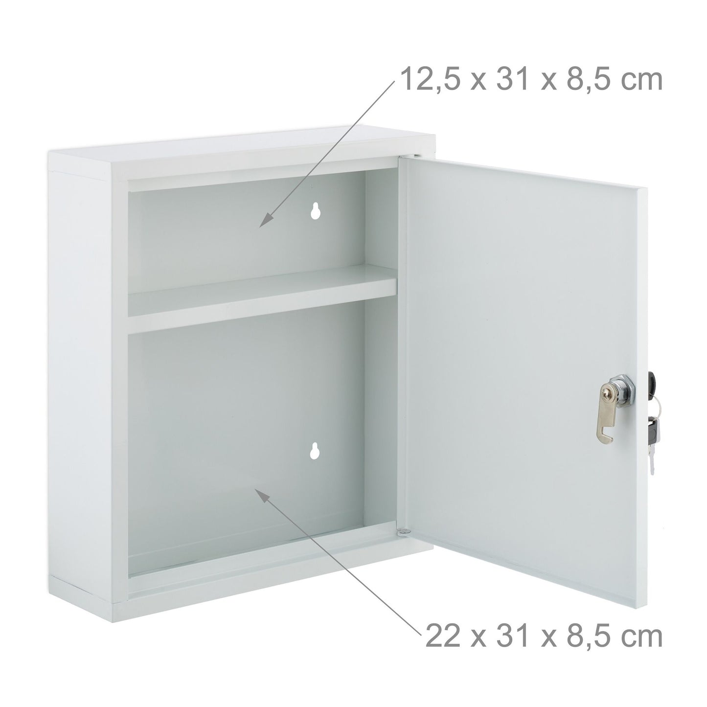 Lockable medicine cabinet
