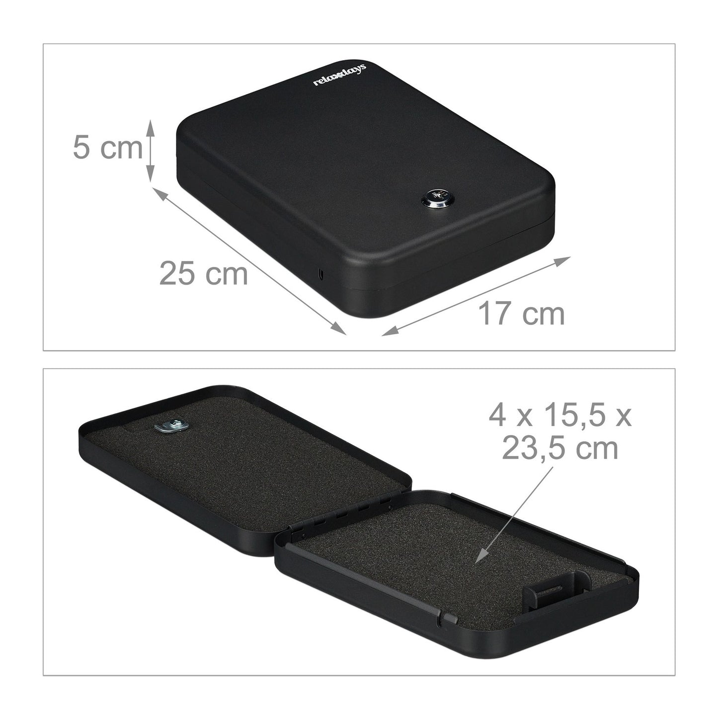 Lockable safety box