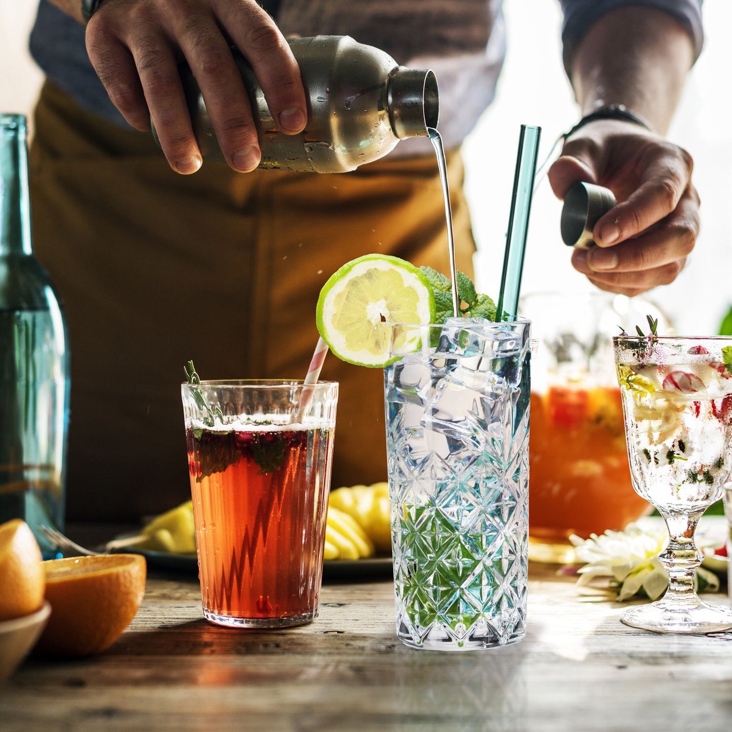 Long drink glass 6-pack