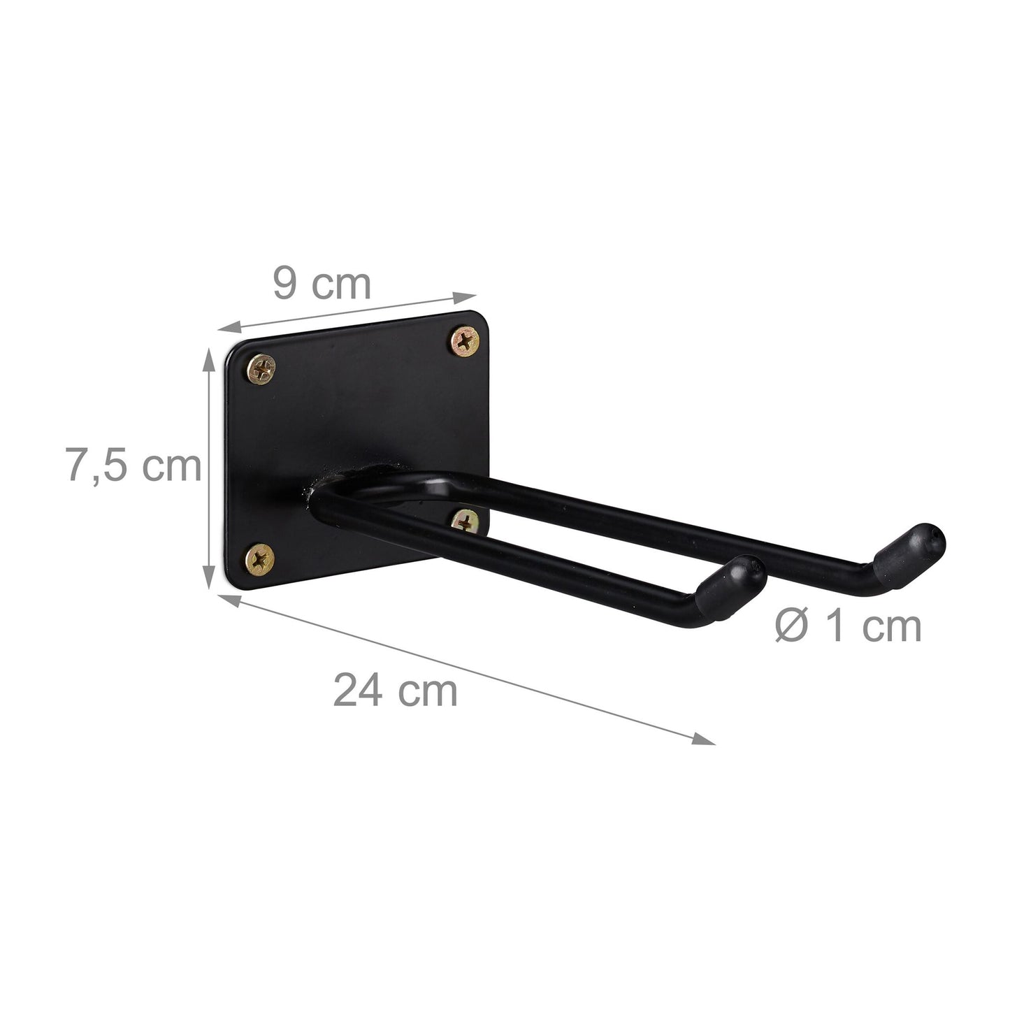 Long wall hook set of 2
