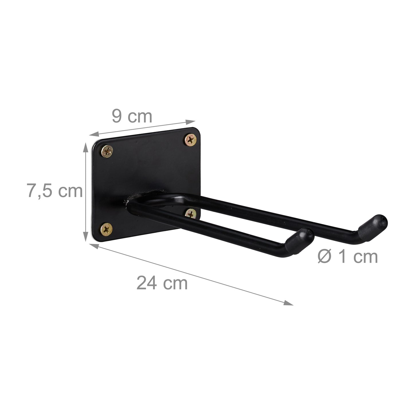 Long wall hook set of 4