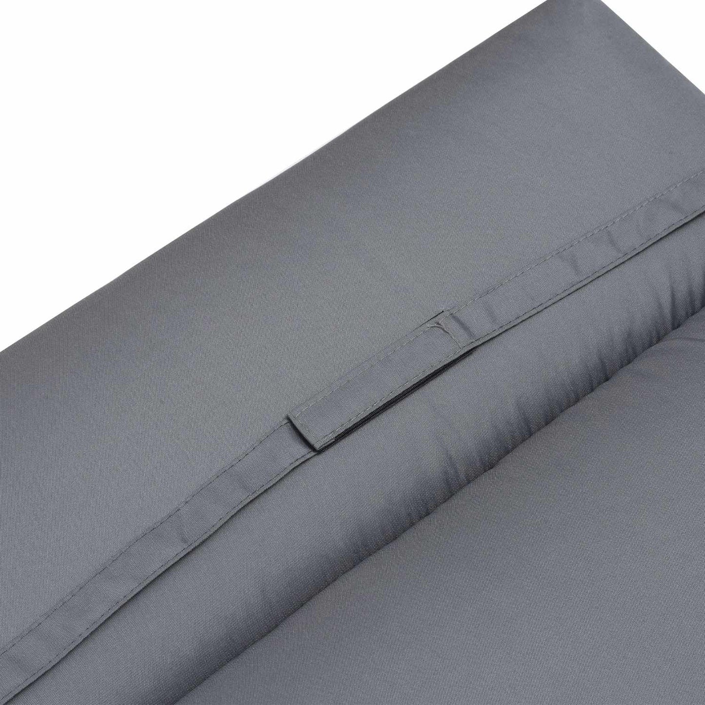 Dark gray garden chair cushion - 196 x 55 x 8 cm