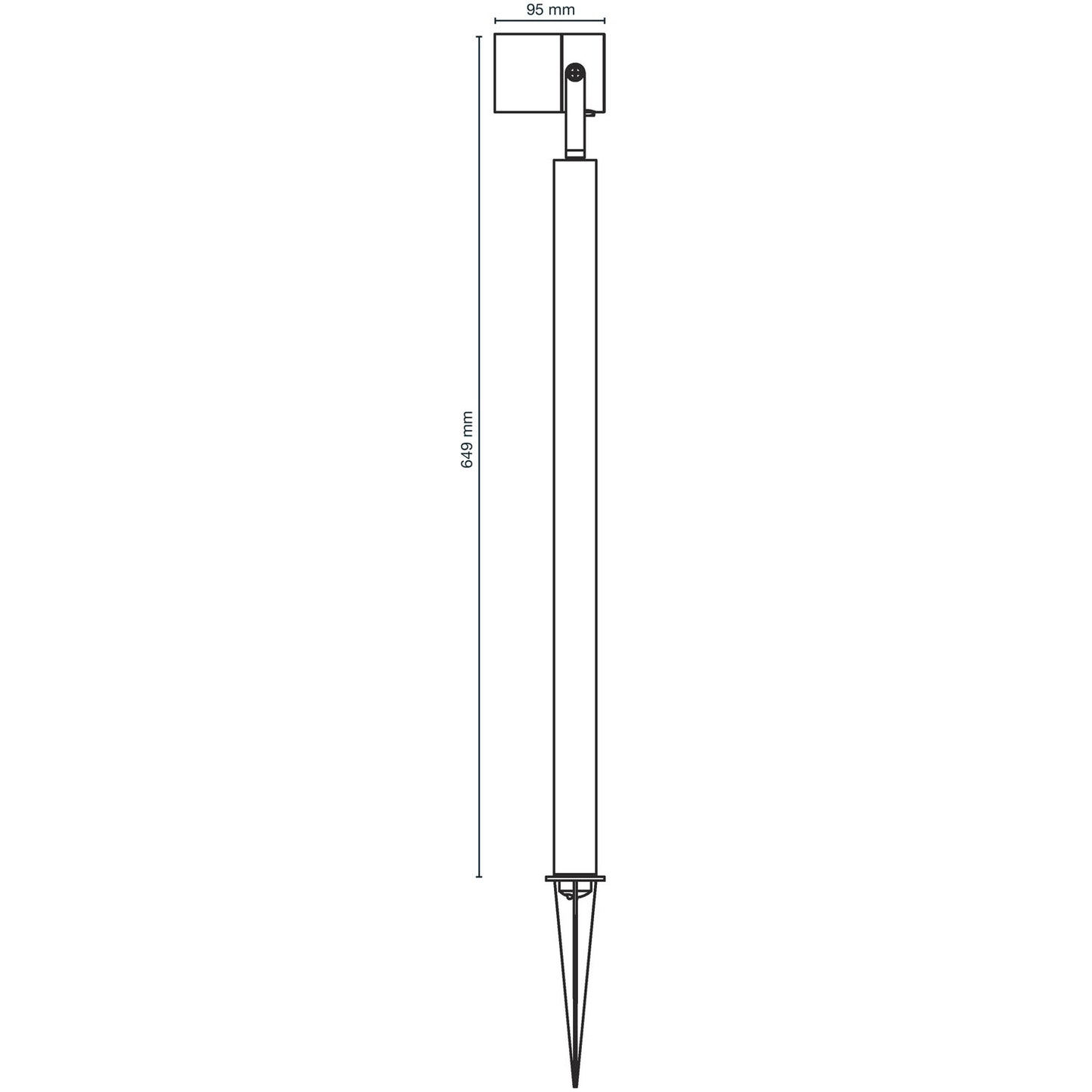 Luna 65 Bollard/Garden spot 350 lm 5W 35° Grey