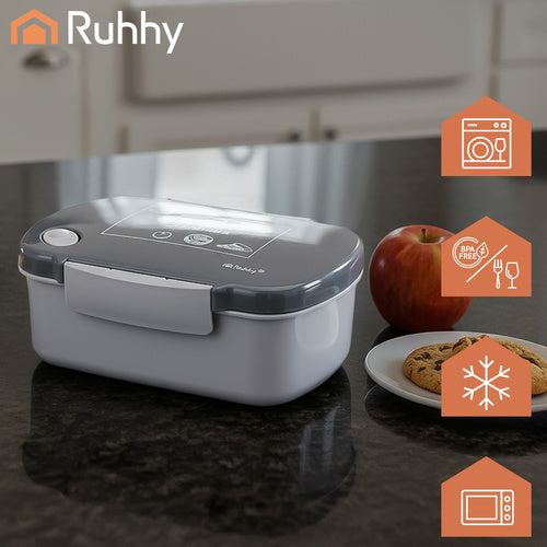 Lunchbox 800ml Gray – Leak-Proof, Microwave Safe