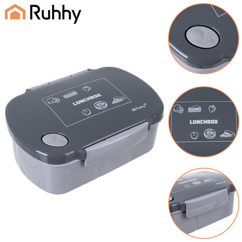 Lunchbox 800ml Gray – Leak-Proof, Microwave Safe