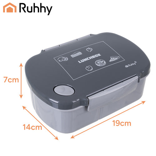 Lunchbox 800ml Gray – Leak-Proof, Microwave Safe
