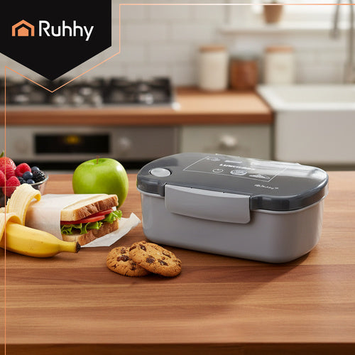 Lunchbox 800ml Gray – Leak-Proof, Microwave Safe