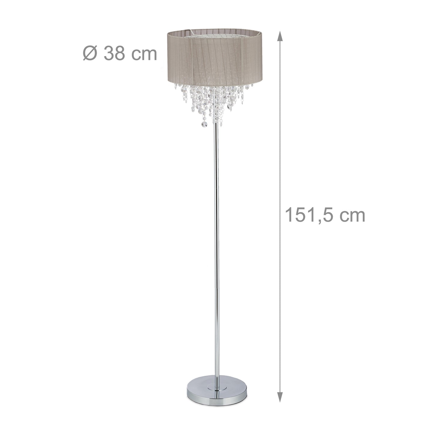 Luxurious floor lamp