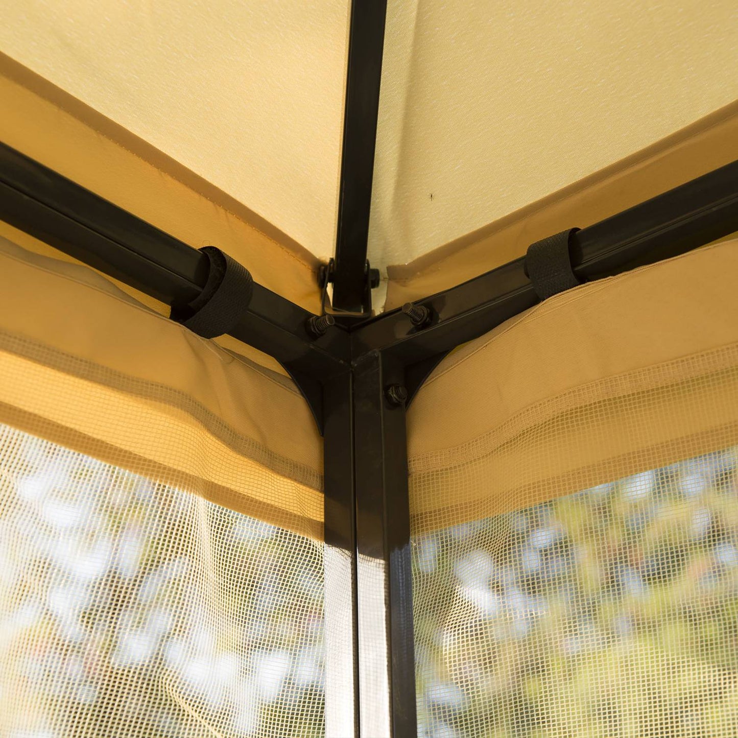 3x3m Beige garden pavilion tent - durable party tent